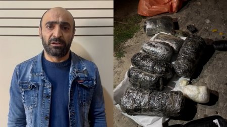 Polisin Qaradağ rayonunda saxladığı kuryerdən 10 kiloqramdan artıq narkotik vasitə aşkarlandı