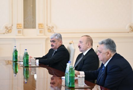Prezident Qırğızıstan nümayəndə heyətini qəbul etdi - Fotolar
