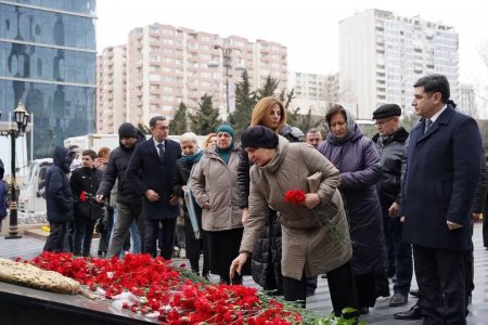 Xocalı soyqırımının 34-cü ildönümündə şəhid ailələri ilə görüş keçirildi-Fotolar
