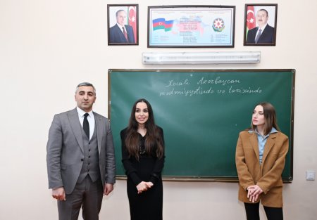 Leyla və Alena Əliyevalar Qubada - Fotolar