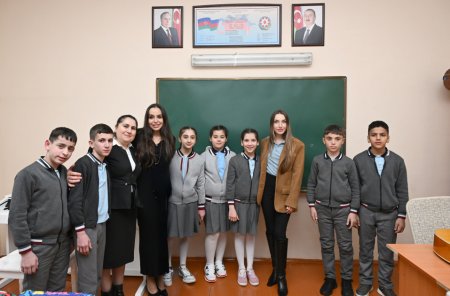 Leyla və Alena Əliyevalar Qubada - Fotolar
