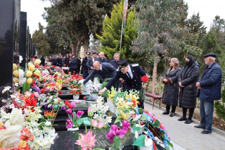 Yevlaxda Xocalı soyqırımının 34-cü ildönümü münasibətilə tədbir keçirilib. FOTOLAR