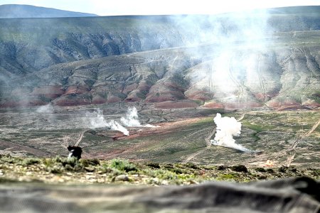 Müdafiə Nazirliyinin rəhbər heyəti taktiki təlimin gedişatını yoxladı - FOTO