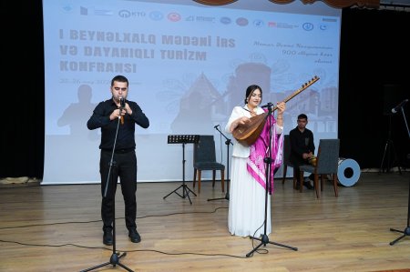  Naxçıvan Dövlət Universitetinin və Mingəçevir Dövlət Universitetinin birgə təşkilatçılığı  ilə Naxçıvanda I Beynəlxalq Mədəni İrs və Dayanıqlı Turizm Konfransı keçirilib. FOTOLAR