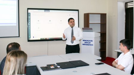 Mingəçevir Dövlət Universitetində Elektron Sənəd Dövriyyəsi Sisteminə tam keçid təmin edilib: Əməkdaşlara praktiki təlimlər keçirilib Mingəçevir Dövlət Universitetində Elektron Sənəd Dövriyyəsi Sisteminə tam keçid təmin edilib: Əməkdaşlara praktiki təlimlər keçirilib