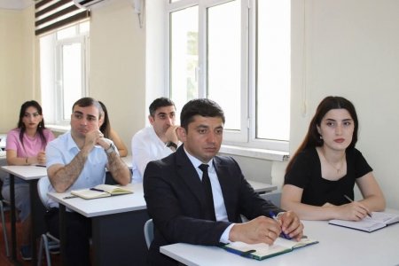 Mingəçevir Dövlət Universitetində struktur bölmə rəhbərləri və əməkdaşlarla görüş keçirilib. FOTOLAR