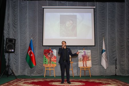 MDU-da qəhrəmanlıq yaddaşı və milli dəyərlər: Şəhid Turan Məhərrəmovun xatirəsinə həsr olunan tədbir keçirilib MDU-da qəhrəmanlıq yaddaşı və milli dəyərlər: Şəhid Turan Məhərrəmovun xatirəsinə həsr olunan tədbir keçirilib