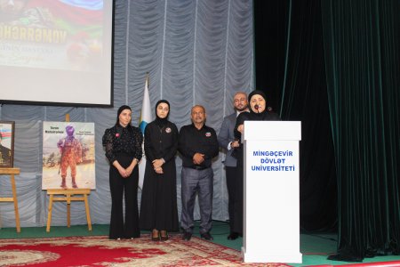 MDU-da qəhrəmanlıq yaddaşı və milli dəyərlər: Şəhid Turan Məhərrəmovun xatirəsinə həsr olunan tədbir keçirilib MDU-da qəhrəmanlıq yaddaşı və milli dəyərlər: Şəhid Turan Məhərrəmovun xatirəsinə həsr olunan tədbir keçirilib