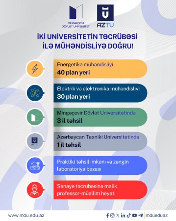 Mingəçevir Dövlət Universiteti və Azərbaycan Texniki Universiteti birgə kadr hazırlığına start verir